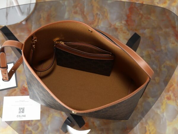 sy_no_A2E8C5B45A0A20DB466802CCA5ED0790_8 CELINE | New Large-Capacity 'Soft Shopper' Bag in Triomphe Canvas