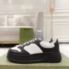 sy_no_A3164D73C8139399F32FC0D77D47DA9C_2 Black & White Embossed Leather Platform Sneakers