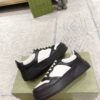 sy_no_A3164D73C8139399F32FC0D77D47DA9C_4 Black & White Embossed Leather Platform Sneakers