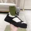 sy_no_A3164D73C8139399F32FC0D77D47DA9C_5 Black & White Embossed Leather Platform Sneakers