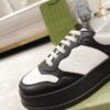 sy_no_A3164D73C8139399F32FC0D77D47DA9C_6 Black & White Embossed Leather Platform Sneakers