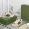 sy_no_A32DC9ECE3863601F5187870C5759ADB_1 Gucci Screener Beige & Pink GG Supreme Canvas Sneakers