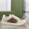 sy_no_A32DC9ECE3863601F5187870C5759ADB_2 Gucci Screener Beige & Pink GG Supreme Canvas Sneakers