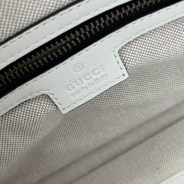 Gucci Exquisite Mini Canvas Top Handle Bag – Ivory Leather & Black Canvas