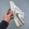sy_no_A3E1C6A099ACF4164700B3B76FCD0910_1 Nike Dunk Low “Cream Pink & Taupe Swoosh” Double Lace Sneakers