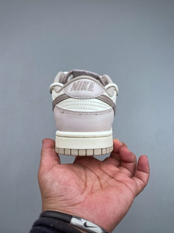 sy_no_A3E1C6A099ACF4164700B3B76FCD0910_6 Nike Dunk Low “Cream Pink & Taupe Swoosh” Double Lace Sneakers