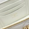 Chanel Vanity Case with Handle – Quilted Lambskin Chain Bag (White)