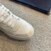Prada Downtown White Leather Platform Sneakers