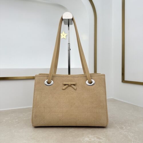 Dior Bow Tote Bag – Beige Italian Leather