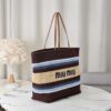 sy_no_A5CCD29456B865F175C26F9CCB4227E8_1 Miu Miu Women's Large Woven Fabric Tote/Shoulder Bag