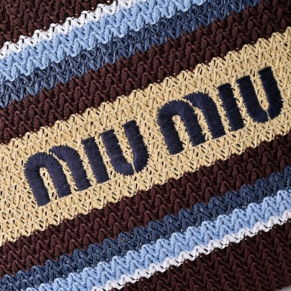 sy_no_A5CCD29456B865F175C26F9CCB4227E8_5 Miu Miu Women's Large Woven Fabric Tote/Shoulder Bag