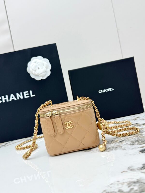 sy_no_A708ACD2C994027850F7D6D5D193375B_0 Chanel 21C Mini Vanity Ball Bag – Lambskin Leather with Gold Ball Chain