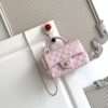 sy_no_A7416417DA65570CDE294FF0F58B32F4_0 Pink Mini Quilted Leather Top-Handle Flap Bag