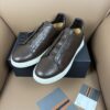 sy_no_A7BCDF181817C65899D5DEA1295A6816_2 Dark Brown & Mocha Smooth Leather Slip-On Sneakers