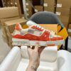 sy_no_A7BE6C7B86F7B9DFD4620A2CFF04BB0E_6 Louis Vuitton LV Trainer Orange Damier Canvas & White Leather Retro Sneakers