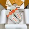 sy_no_A7BE6C7B86F7B9DFD4620A2CFF04BB0E_8 Louis Vuitton LV Trainer Orange Damier Canvas & White Leather Retro Sneakers