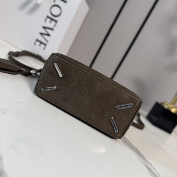 Loewe Mini Featherlight Puzzle Bag – Grained Nubuck Leather