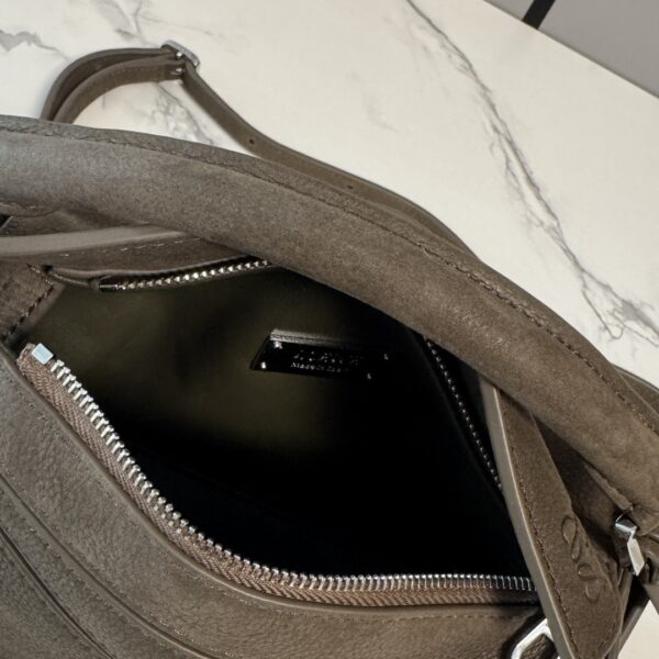 Loewe Mini Featherlight Puzzle Bag – Grained Nubuck Leather