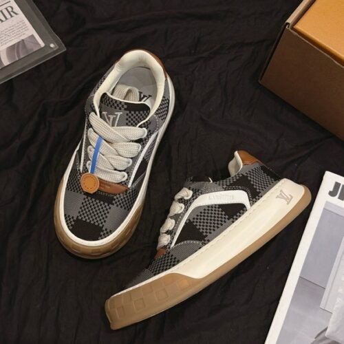Louis Vuitton LV Checker Black & Grey Damier Chunky Sneakers
