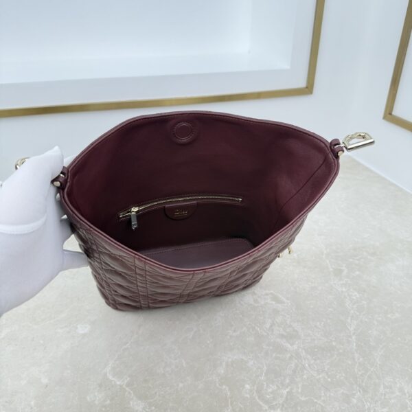 Toujours Hobo Mini Bag – Burgundy Lambskin