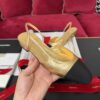 sy_no_A8D60B6BF8E2DA541EC5AD0D195EEFA9_3 Metallic Gold & Black Cap-Toe Slingback Low-Heel Shoes