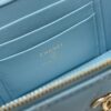 Chanel Vanity Case with Handle – Quilted Lambskin Chain Bag (Blue)