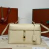 Loro Piana Extra Bag L27 Shoulder Bag – Saddle Leather (White)