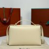 Loro Piana Extra Bag L27 Shoulder Bag – Saddle Leather (White)