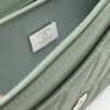sy_no_A9EC87F09DFE8D767A5EF0908121ADEF_8 Green Quilted Textured Calfskin WOC Chain Wallet