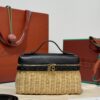 Loro Piana Extra Pocket L19 – Woven Leather Bag (Black)