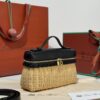 Loro Piana Extra Pocket L19 – Woven Leather Bag (Black)