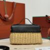 Loro Piana Extra Pocket L19 – Woven Leather Bag (Black)