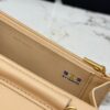 sy_no_AA1B64032D52D6CEB2340086874F838C_7 Light Beige Apricot Quilted Textured Calfskin WOC Chain Wallet