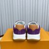 sy_no_AA3AD4D49832A4B1D0B0F43CB92B1ECA_5 Louis Vuitton LV Checker Purple Suede & Tan Leather Retro Sneakers