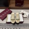 sy_no_AA7EA031AF57B1F32AB5C651DD07542E_1 Gucci Screener Beige GG Canvas Suede Backless Sneaker / Mule
