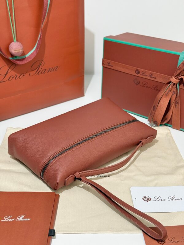 Loro Piana Extra Pouch L29 Clutch Bag – Red