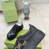 Black Multicolor Jacquard Low-Top Retro Sneakers