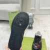 Black Multicolor Jacquard Low-Top Retro Sneakers