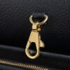 Black Medium Baguette-Style Textured Leather Bag