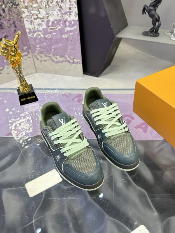 Louis Vuitton LV Trainer Maxi Dark Green & Deep Teal Sneakers