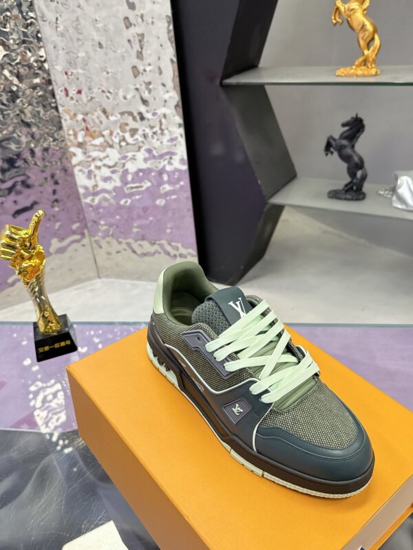 Louis Vuitton LV Trainer Maxi Dark Green & Deep Teal Sneakers