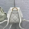 Dior Women's Medium Caro Backpack – Milk-colored Lambskin with Gold-tone CD Logo (2025 New Model)