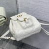 Dior Women's Medium Caro Backpack – Milk-colored Lambskin with Gold-tone CD Logo (2025 New Model)