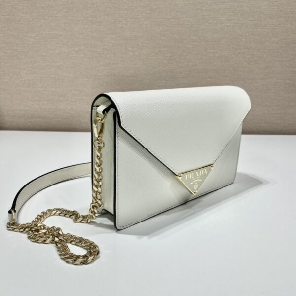 sy_no_ABBF4E8733811FC396A7E4B587261252_2 White Saffiano Leather Envelope Chain Crossbody Bag