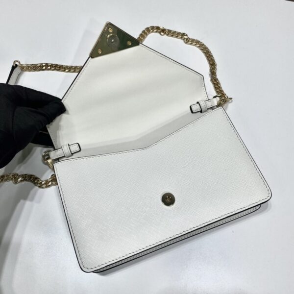 sy_no_ABBF4E8733811FC396A7E4B587261252_6 White Saffiano Leather Envelope Chain Crossbody Bag