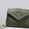 sy_no_ACA7C6BA880609D67CAEDFB882103689_1 Loulou 23cm Green Leather Bag