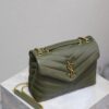 sy_no_ACA7C6BA880609D67CAEDFB882103689_4 Loulou 23cm Green Leather Bag