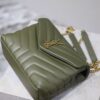 sy_no_ACA7C6BA880609D67CAEDFB882103689_6 Loulou 23cm Green Leather Bag