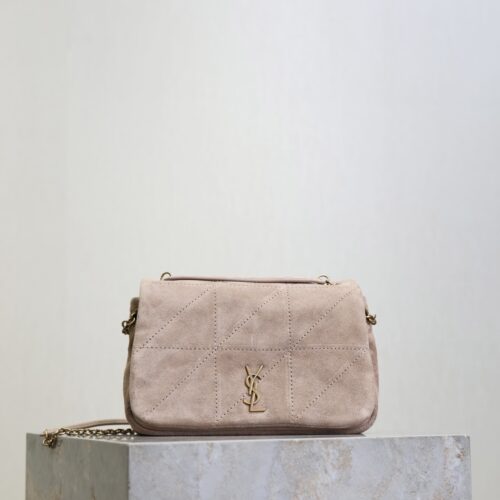 YSL Jamie Mini Shoulder Bag – Pink Suede
