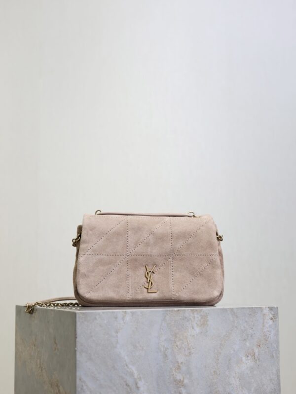 YSL Jamie Mini Shoulder Bag – Pink Suede